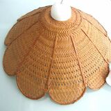 Vintage rattan flower hanging