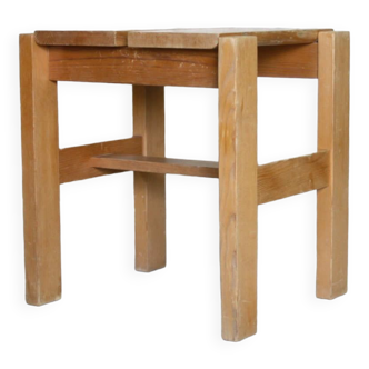 Maison Regain stool in solid pine