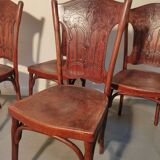 Ensemble de quatre chaises Joseph et Jacob Kohn