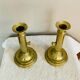 Pair of Louis Philippe candlesticks from the 19th century in solid brass