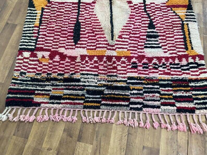 Handwoven colored wool apis boujad 150/250cm