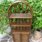 Rattan canning shelf
