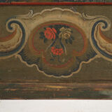 Painted folk art wardrobe, Central Europe, dated 1814.