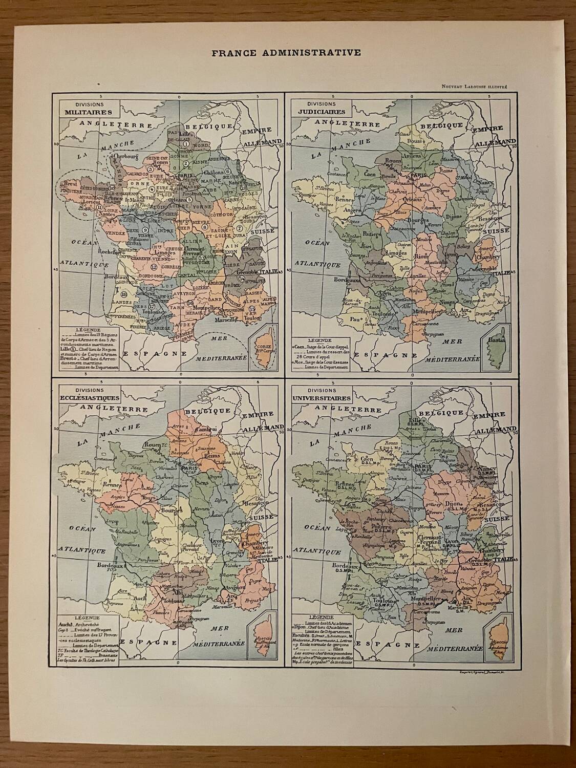 Reserved Noémie - Set of 2 illustrated boards from the 20th century.