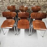 Lot 6 chaises
Flötotto pagwood 1960