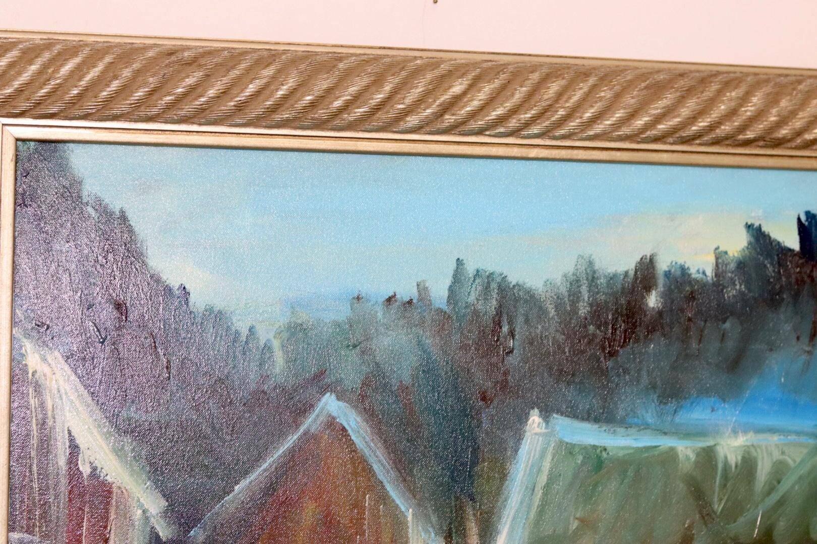 "Cabins at Dusk" - by Göte Lundberg