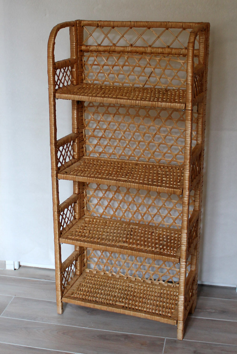 Rattan shelf