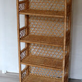 Rattan shelf