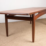 Danish teak coffee table by HE Mobler 1960