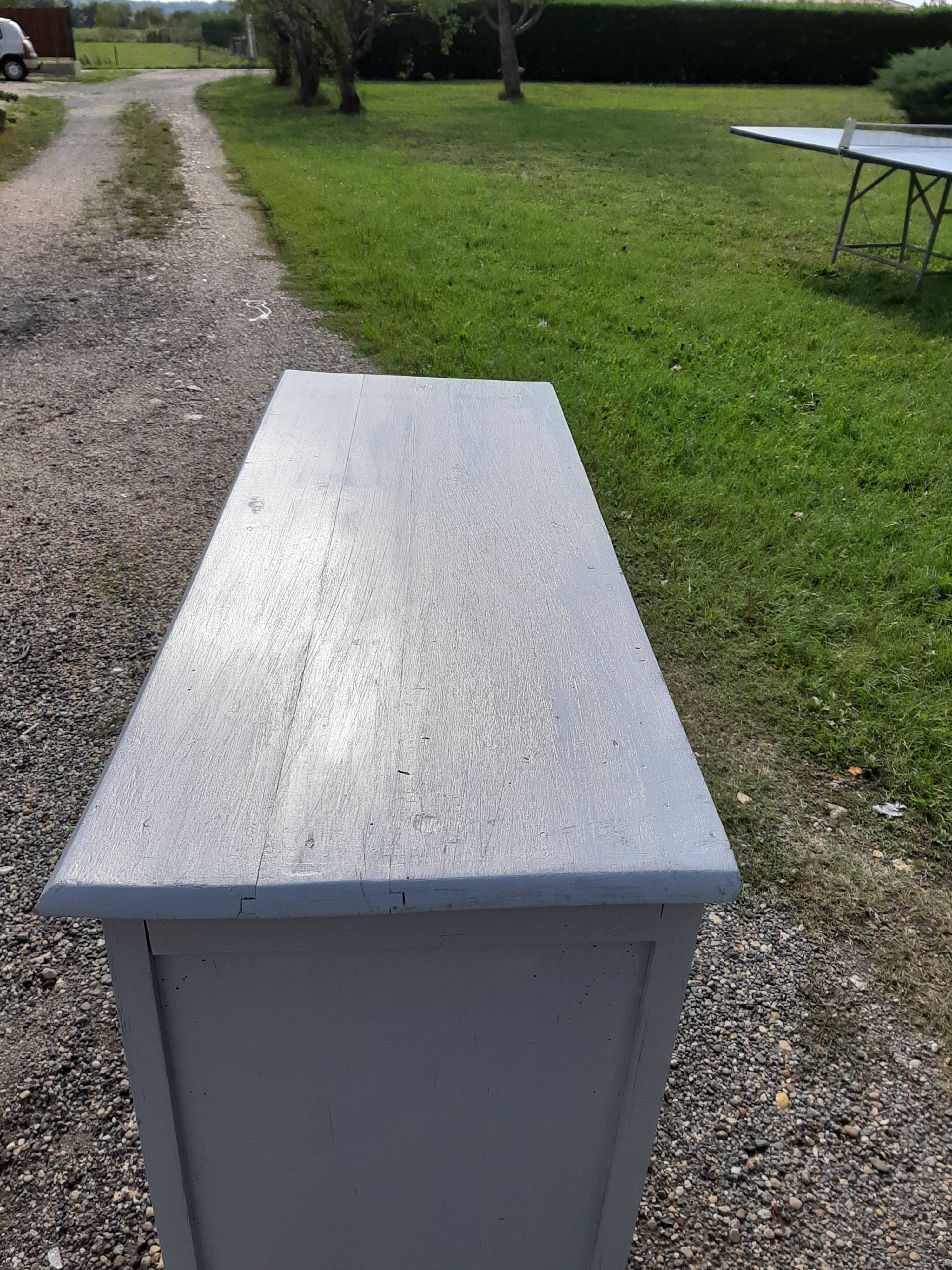 Parisian buffet in old grey ceruse pine