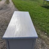 Parisian buffet in old grey ceruse pine