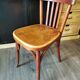 Series of 6 mismatched bistro chairs Baumann and Mahieu