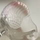 Moulded glass swan bowls
