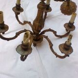 6-branch bronze chandelier