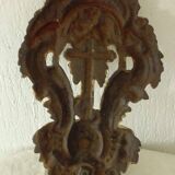 Cast iron font, late 19th century