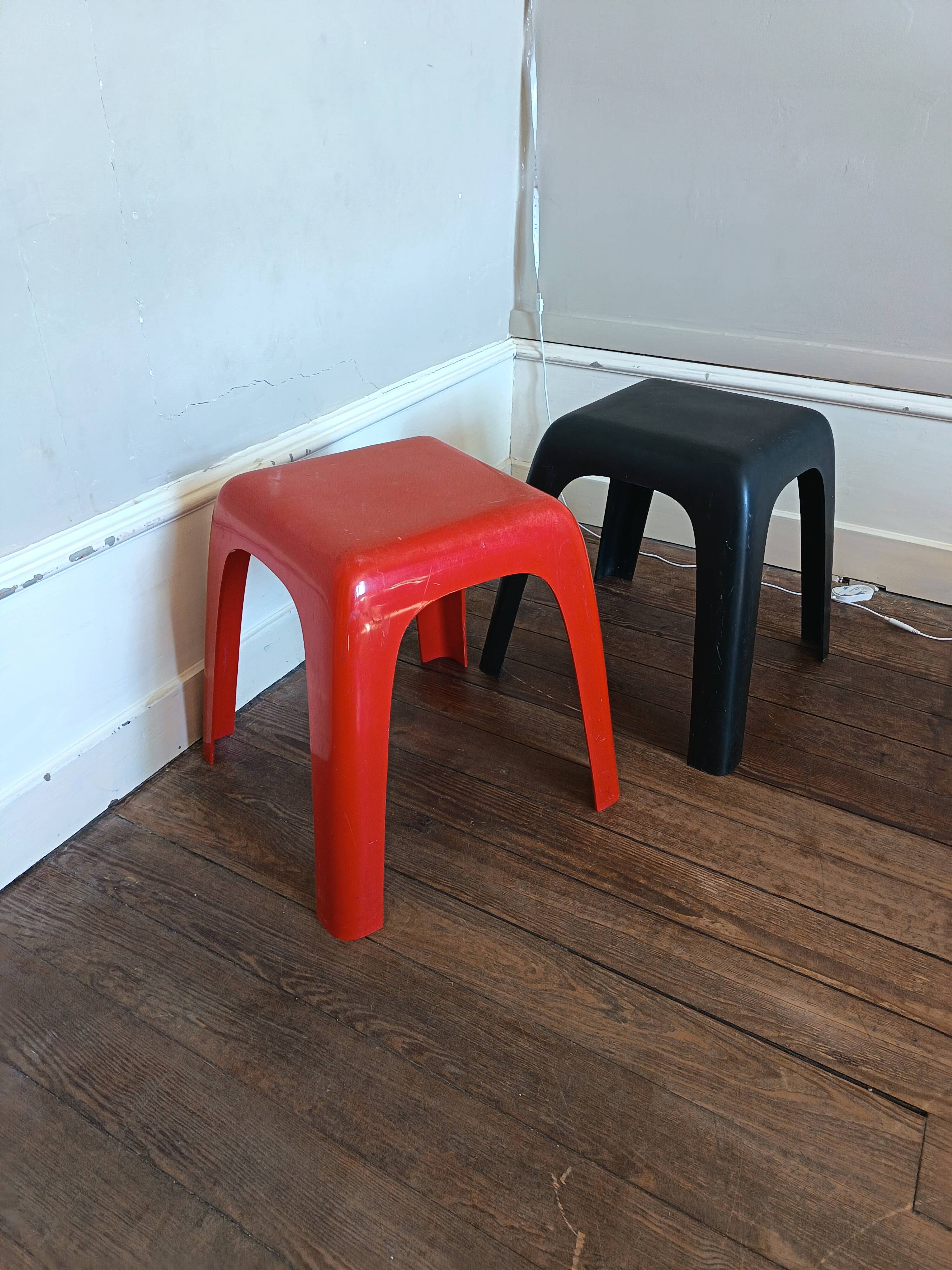 Seventies Small Stools by Valenti - Milan