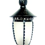 Small 1-light wrought iron lantern