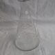 Carved blown glass decanter