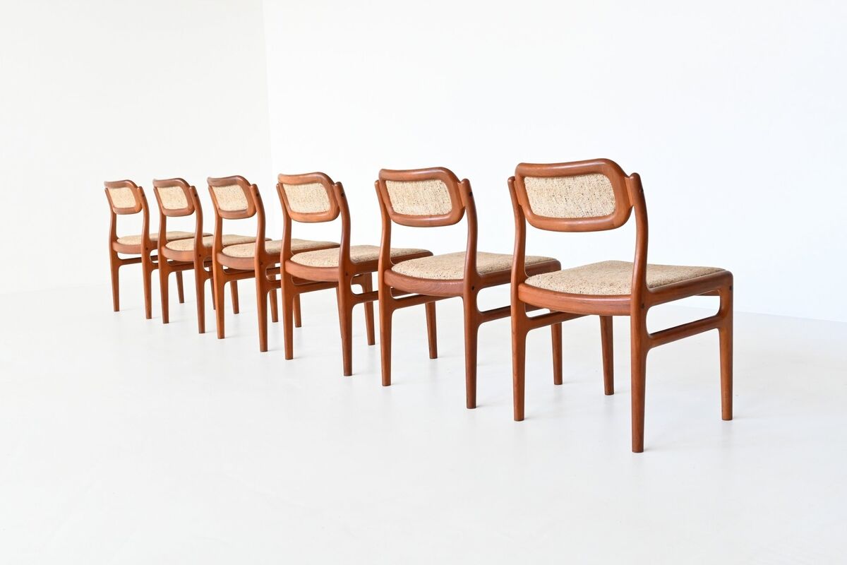 Set de 6 chaises Johannes Andersen Danemark 1960