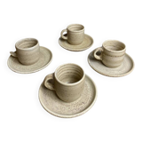 Niderviller stoneware coffee cups