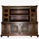 Renaissance bookcase in solid carved walnut circa 1850