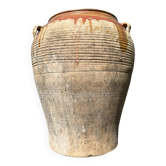 Ancient terracotta pottery jar from the 20th century