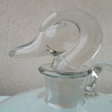 Duck glass carafe