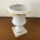 Vase Médicis blanc en porcelaine de Bruxelles