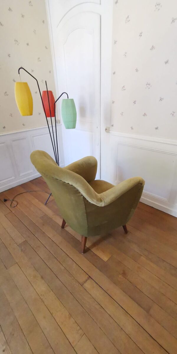 Fauteuil organique années 50 60 vintage