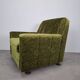 Mid-Century Czechoslovak Green Plush Armchair, 1970s