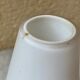 Bedside lamp vintage 60s tole enamelled opaline glass