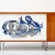 Alfred Hendrickx, Sideboard with Ceramic Art by Willy Meysmans