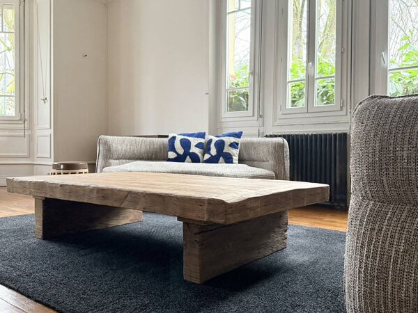 Table Basse en chêne massif ancien - Storm 180 cm de long