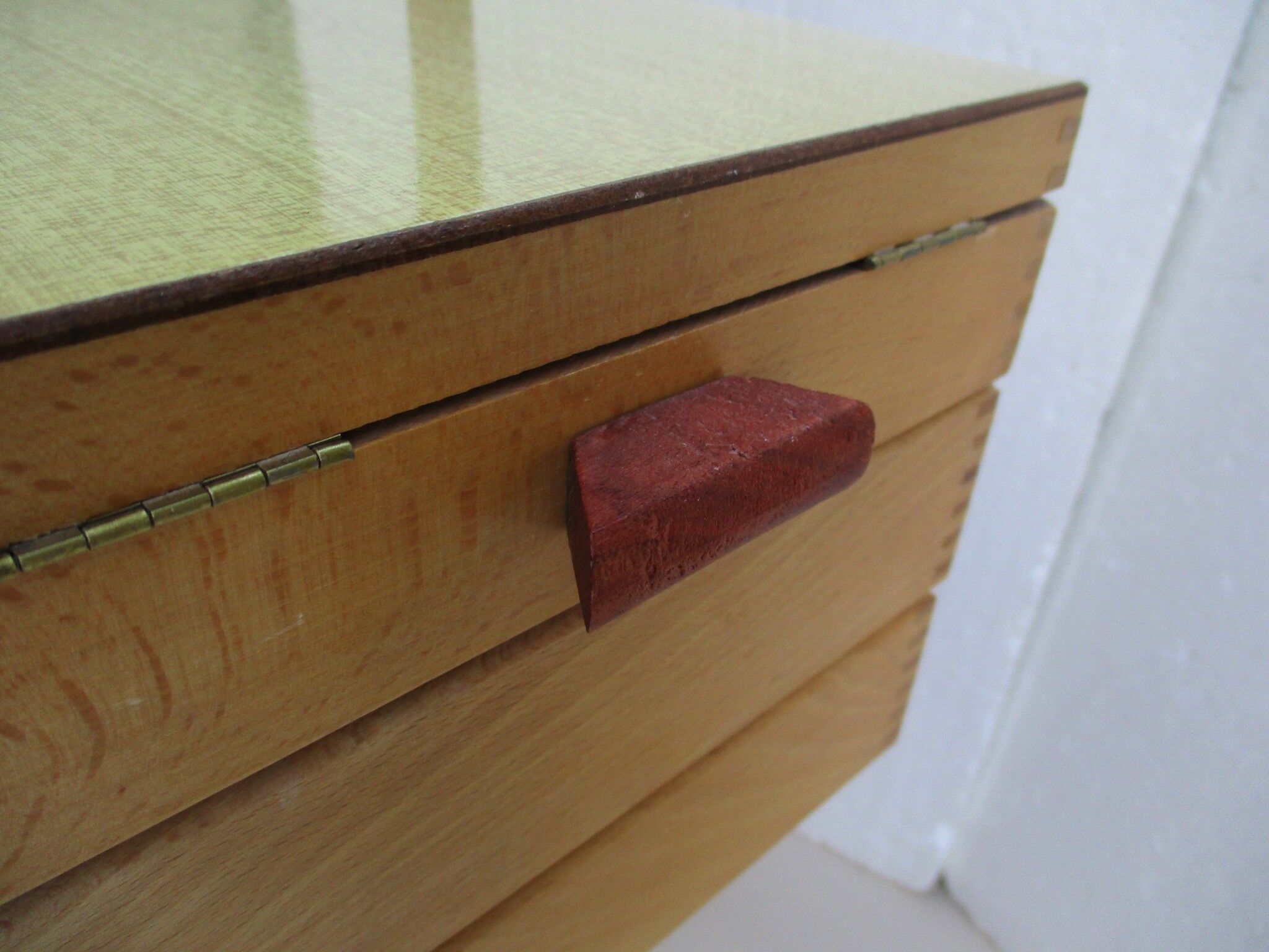Vintage sewing cart feet compass