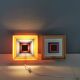 Two Wall lamps by Bent Karlby and produced by LYFA, model Kvadrille.