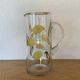 1950s-6o Gilding And Enameled Lemon Monaco Glassware decanter