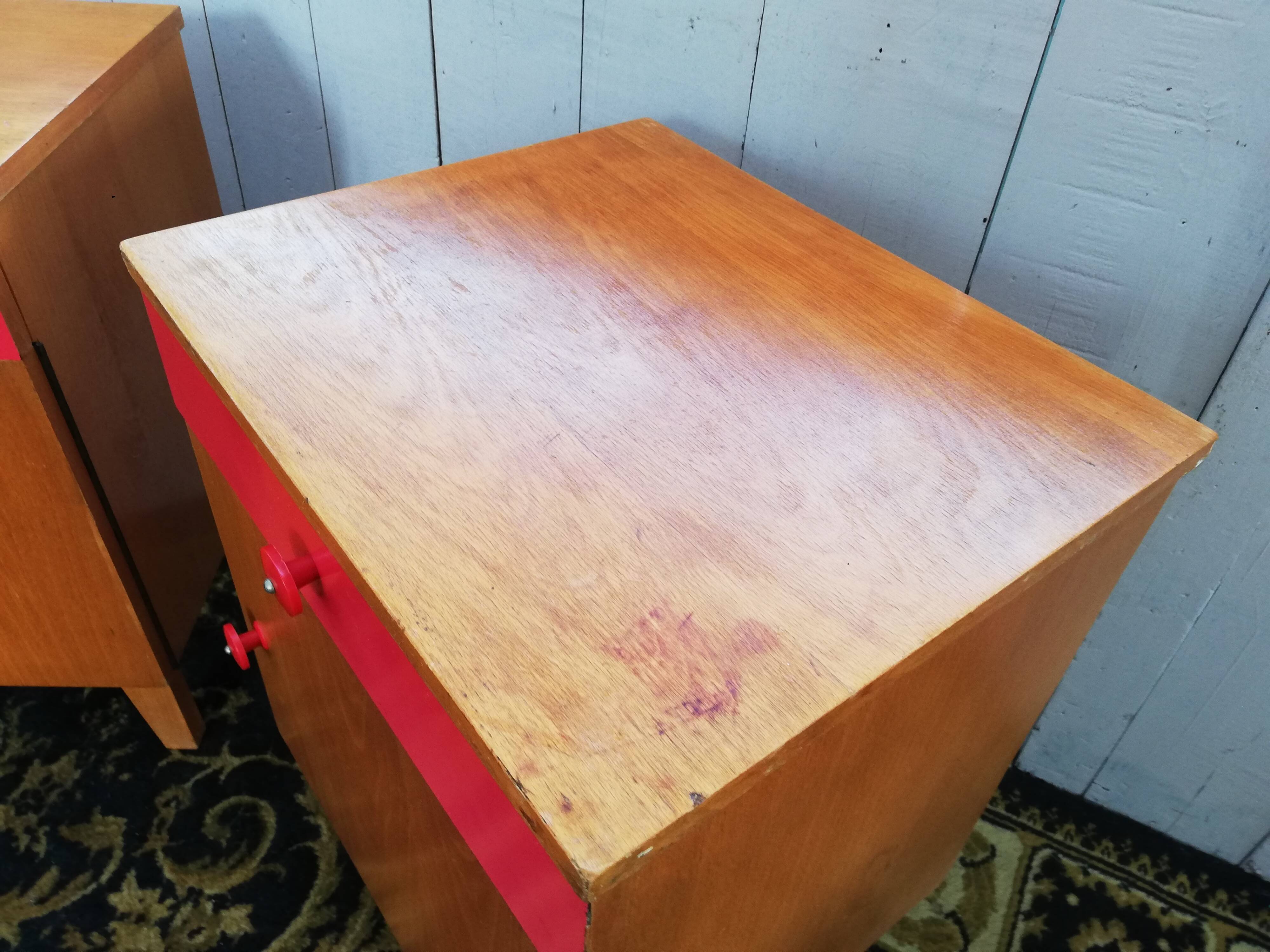 Pair of bedside tables, Czech