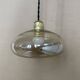 Antique amber glass pendant light