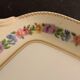 Chocolate cake dish Raynaud Limoges floral decoration