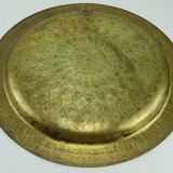 Vintage oriental plate in brass