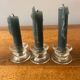 Lot de 3 bougeoirs en verre
