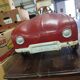 Voiture à pédales Vintage en métal rouge et blanc - Année 50/60