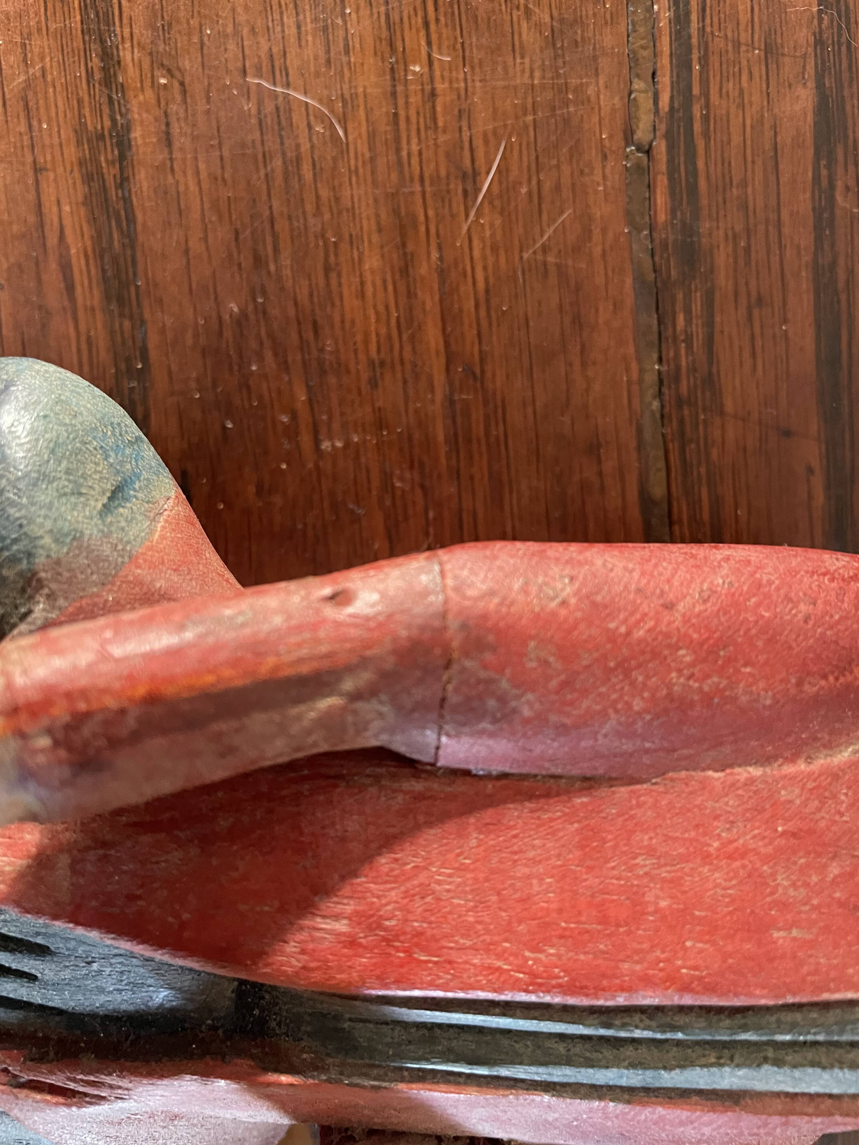 Polychrome wooden statuettes musicians from Asia