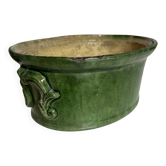 Farm terrine in glazed earthenware from the late 19th century by the Orchies Manufacture.
