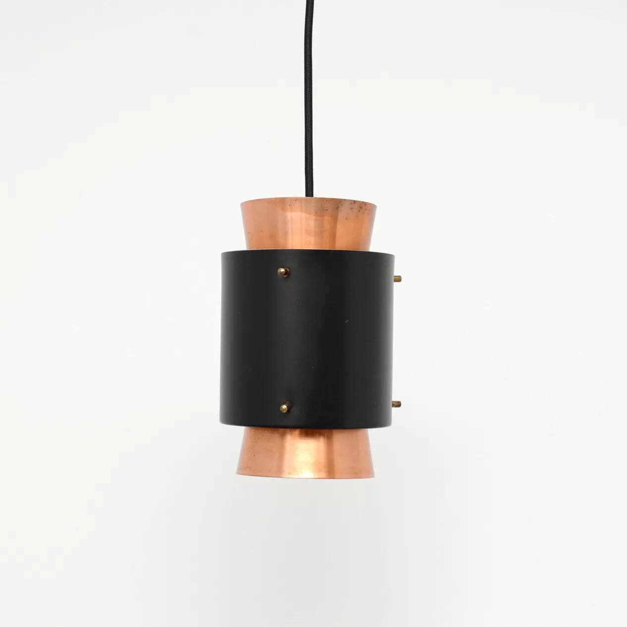 Copper lamp in the Trava style, design by Carl Thore, 1960s