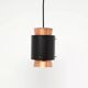 Copper lamp in the Trava style, design by Carl Thore, 1960s