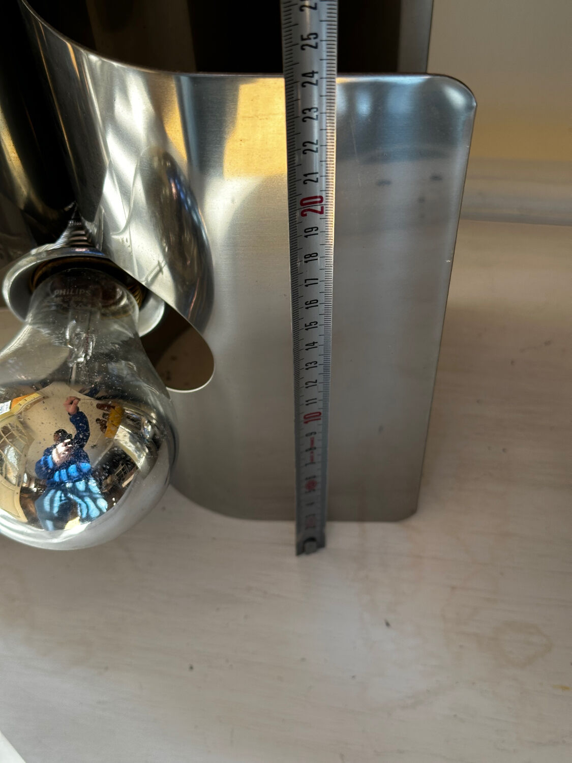 Pair of Harvey Guzzini wall lights Italy - Chrome Metal - Space Age year