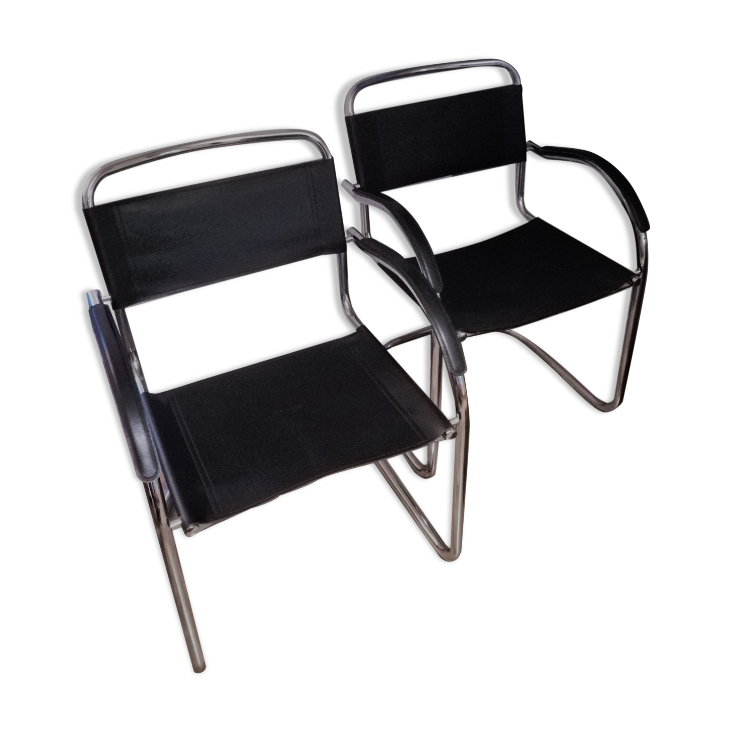 Paire de fauteuils style bauhaus