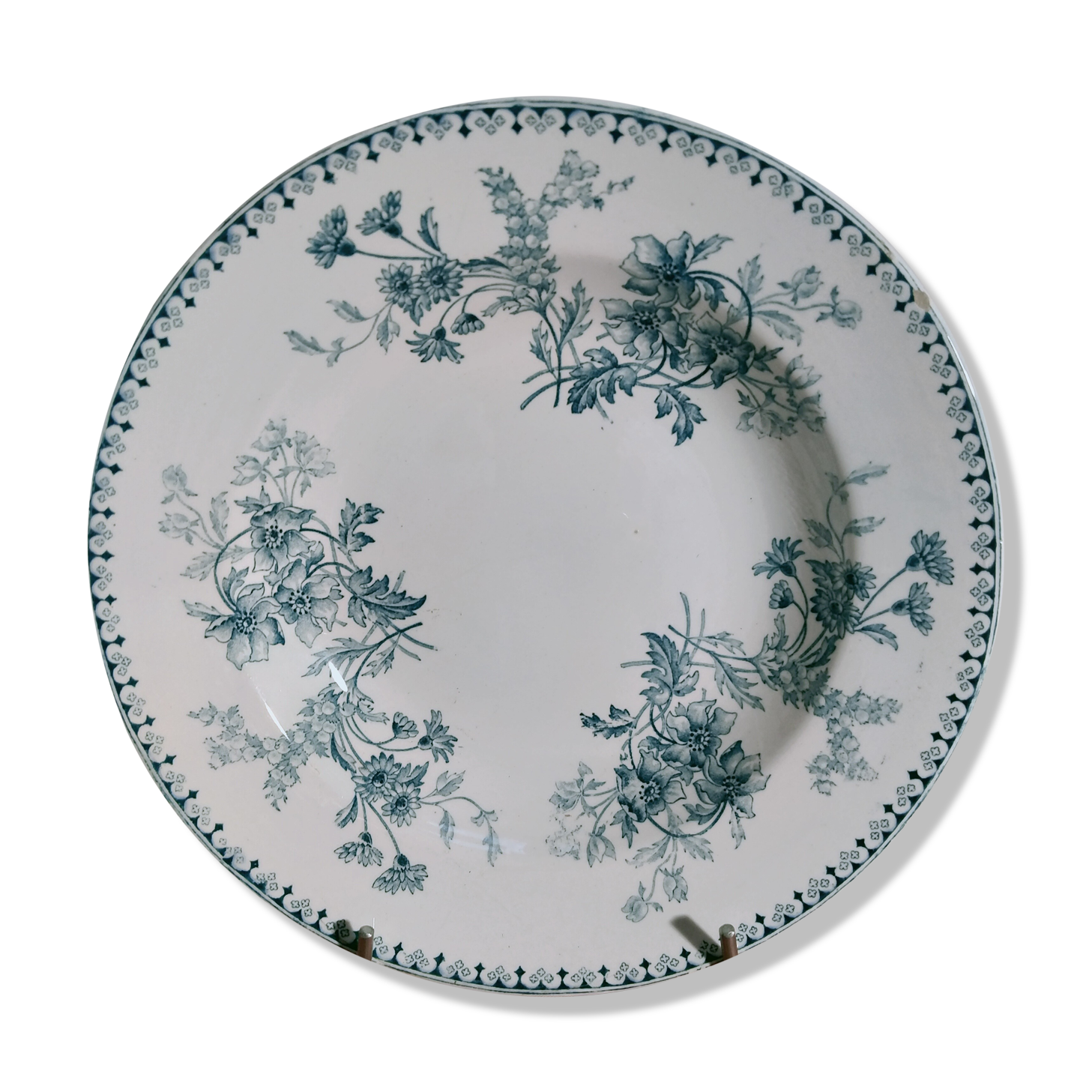 Hollow plate Sarreguemines UC model Elvire