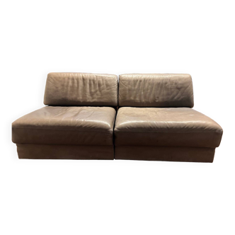 De Sede modular leather sofa